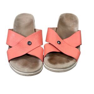 Kuru Breeze Sandals Leather Pink Size 10